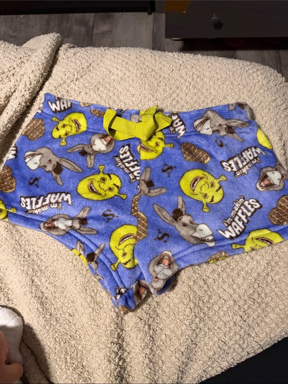 Blue Shrek & Donkey Fleece Shorts